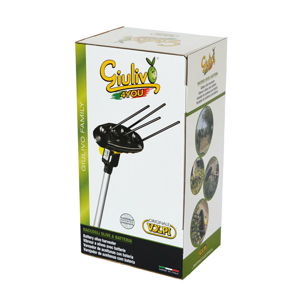 SCUOTITORE OLIVE ulivi ELETTRICO 12V VOLPI 4 YOU astine in carbonio + cavo