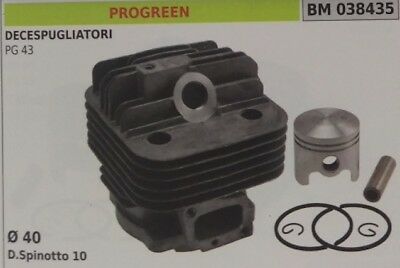 CILINDRO E PISTONE COMPLETO DECESPUGLIATORE PROGREEN PG 43 Ø 40
