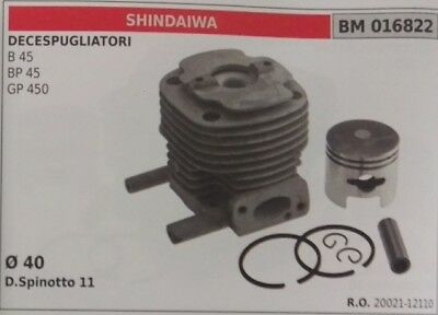 2001112110 CILINDRO PISTONE COMPLET DECESPUGLIATORE SHINDAIWA B BP 45 GP450 Ø 40
