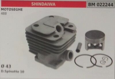 CILINDRO E PISTONE COMPLETO MOTOSEGA SHINADAIWA 488 Ø 43