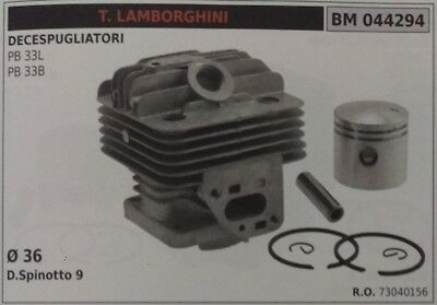 73040156 CILINDRO E PISTONE COMPLETO DECESPUGLIATORE LAMBORGHINI PB 33L 33B Ø 36