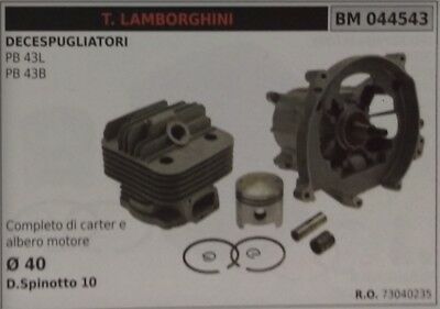 73040235 MOTORE COMPLETO PER DECESPUGLIATORE LAMBORGHINI PB 43L 43B Ø 40