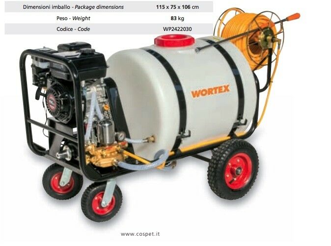 CARRELLO DA IRRORAZIONE WORTEX C140-T4L MOTORE LONCIN 4T 196CC benzina 140L