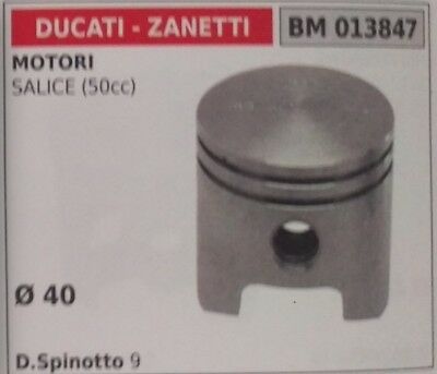 PISTONE COMPLETO MOTORE DUCATI ZANETTI SALICE 50cc D 40 SPIN 9