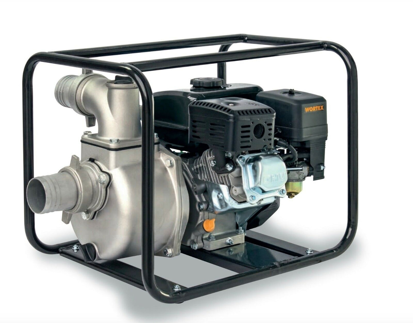 MOTOPOMPA 4T A BENZINA AUTOADESCANTE PORTATILE ALU WORTEX LW 80 6,5 HP LONCIN