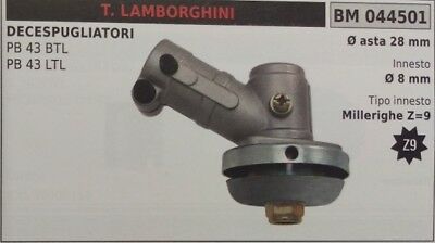 COPPIA CONICA DECESPUGLIATORE LAMBORGHINI PB 43 BTL LTL ASTA Ø28 MILLERIGHE Z9
