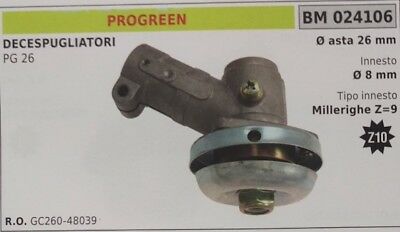 GC26048039 COPPIA CONICA DECESPUGLIATORE PROGREEN PG26 ASTA Ø 26 MILLERIGHE Z-9
