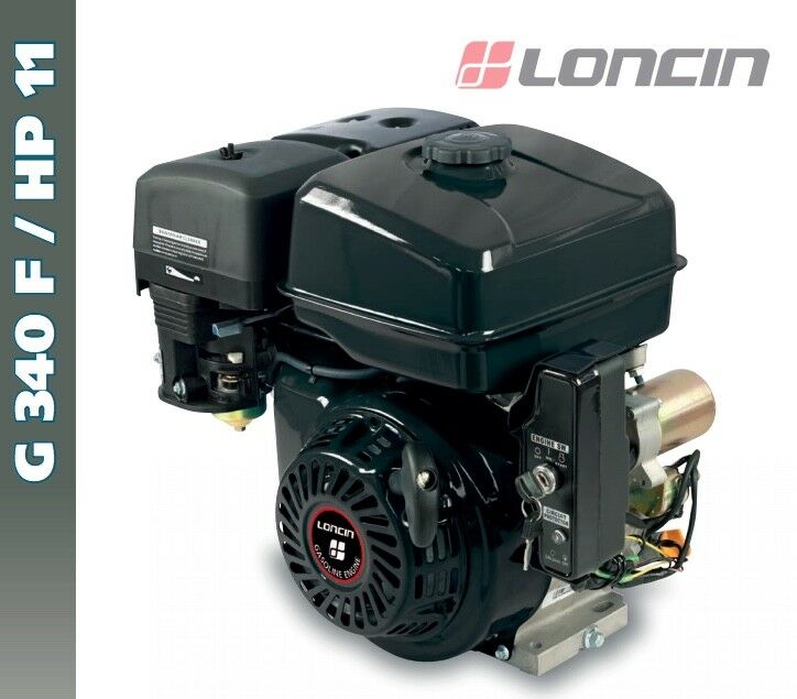 MOTORE LONCIN G 340 F BENZINA 11 HP ALBERO CILINDRICO D 25.4 AVV ELETTRICO