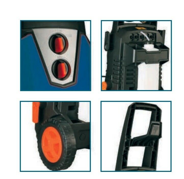 IDROPULITRICE lancia ELETTRICA WORTEX YWB 140 bar 1800W tubo 6m POMPA ASSIALE