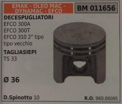 96000091 PISTONE COMPLETO DECESPUGLIATORE EMAK EFCO 300A 300T 310 Ø 36