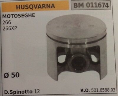 501659903 501.6588.03 PISTONE COMPLETO MOTOSEGA HUSQVARNA 266 266XP Ø 50