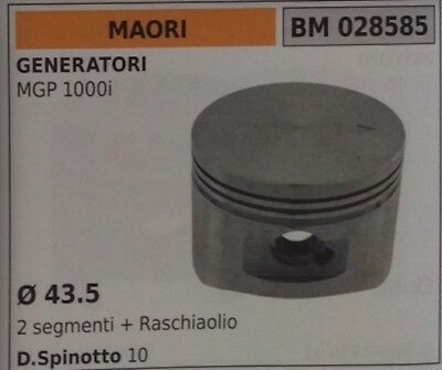 PISTONE COMPLETO MOTOGENERATORE GRUPPO ELETTROGENO MOTORE MAORI MGO 1000I Ø43.5