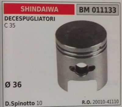 20010-41110 PISTONE COMPLETO SEGMENTI E SPIN DECESPUGLIATORE SHINDAIWA C 35 Ø36