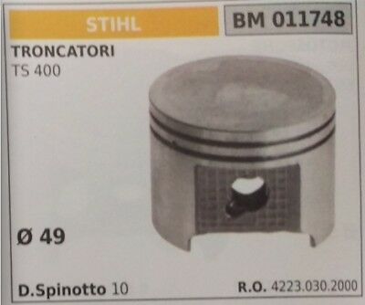 42230302000 PISTONE COMPLETO TRONCATRICE troncatore STIHL TS 400 Ø49