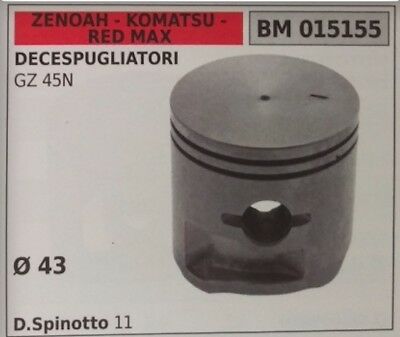 PISTONE COMPLETO DECESPUGLIATORE ZENOAH KOMATSU RED MAX GZ 45N Ø43