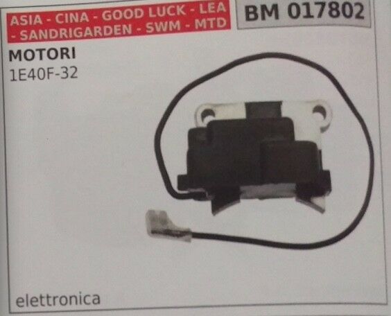 BOBINA MOTORE ASIA CINA CINESE importazione SANDRIGARDEN GOOD LUCK MTD 1E40F-32
