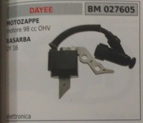 BOBINA ELETTRONICA MOTOZAPPA MOTORE DAYE 98cc OHV