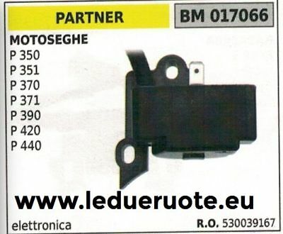 530039167 BOBINA ELETTRONICA centralina MOTOSEGA PARTNER P 350 351 370 371 390