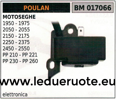 BOBINA ELETTRONICA centralina MOTOSEGA POULAN 2950 2975 2050 2055 2150 2175 2250