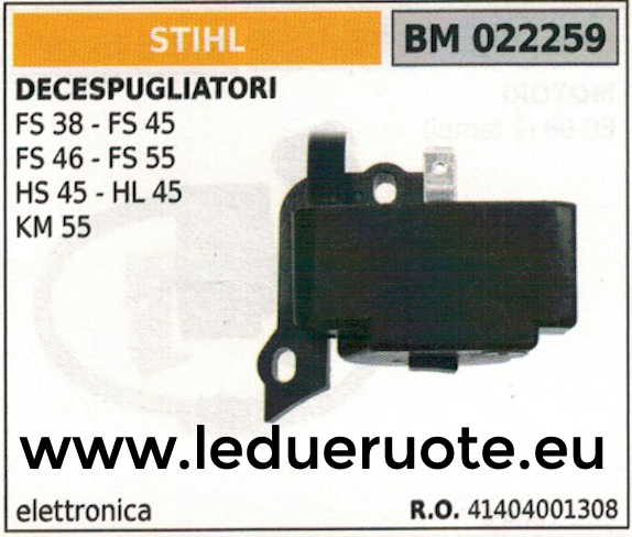 41404001308 BOBINA ELETTRONICA centralina DECESPUGLIATORE STIHL HS45 HL45 KM55