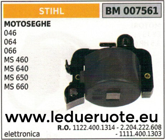 11224001314 2204222608 BOBINA ELETTRONICA MOTOSEGA STIHL 046 064 066 MS 460 640