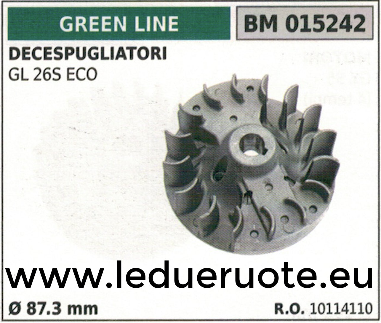 10114110 VOLANO MAGNETICO magnete DECESPUGLIATORE GREENLINE GL 26S ECO Ø87.3
