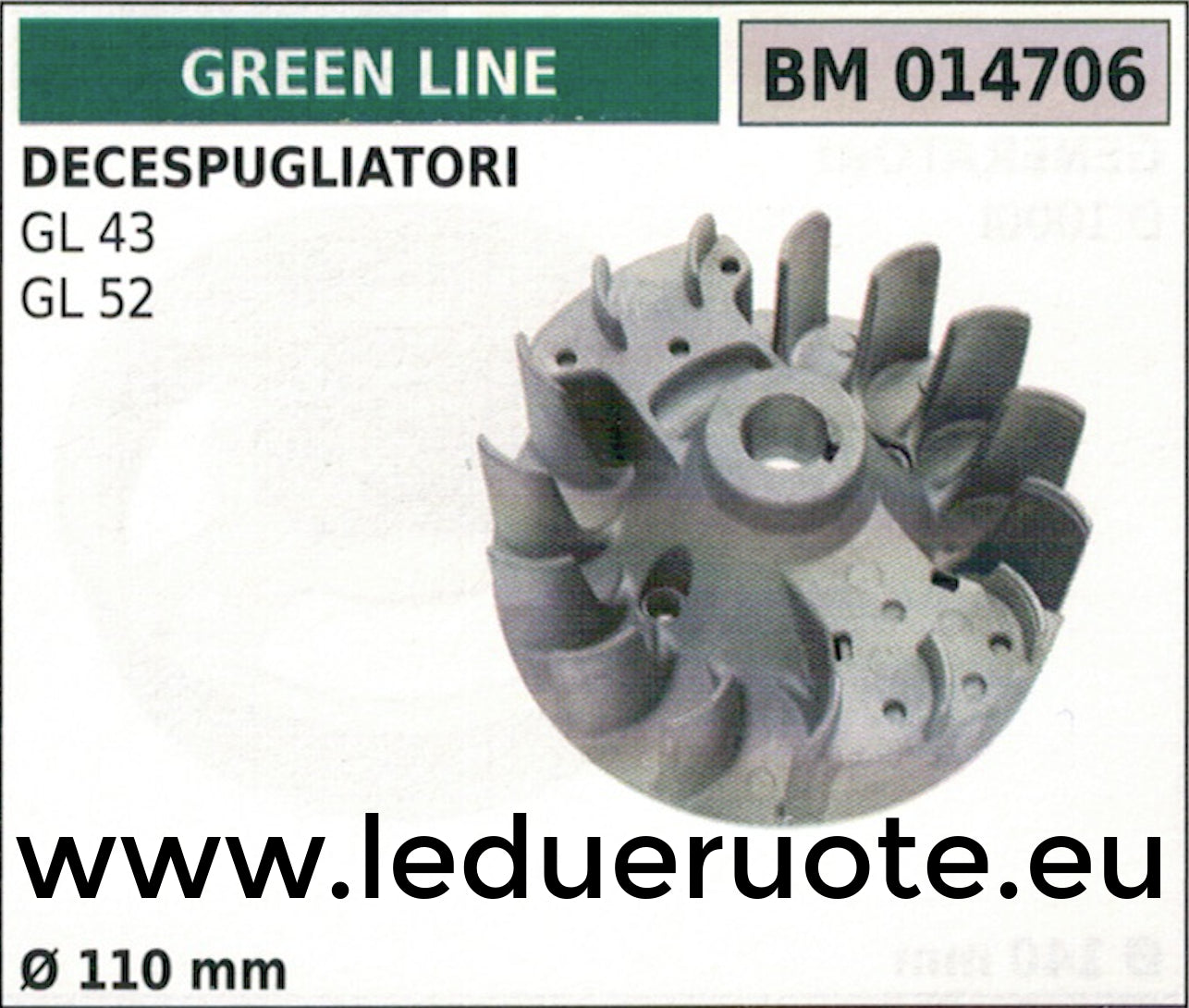 VOLANO MAGNETICO magnete ventola DECESPUGLIATORE GREENLINE GL 43 52 Ø 110