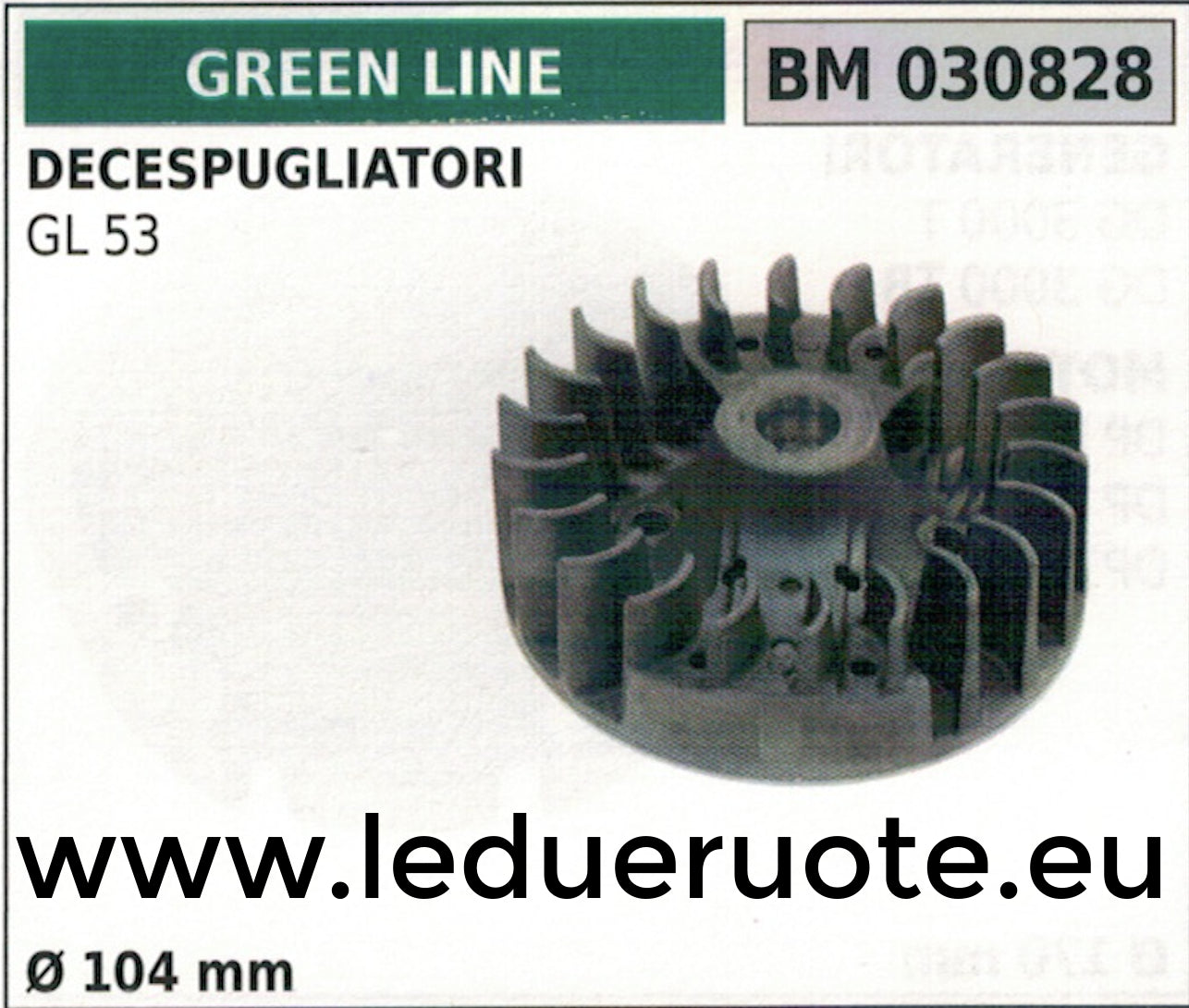 VOLANO MAGNETICO magnete ventola DECESPUGLIATORE GREENLINE GL 53 Ø104