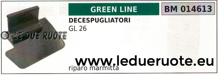 RIPARO MARMITTA SILENZIATORE SCARICO DECESPUGLIATORE GREENLINE GREENCUT GL 26
