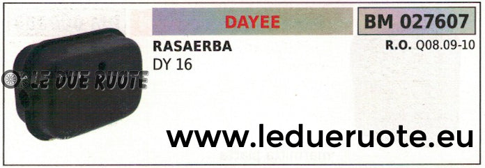 Q08.09-10 SILENZIATORE MARMITTA SCARICO RASAERBA TOSAERBA MOTORE DAYE DY 16