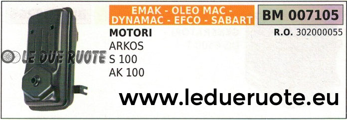 302000055 MARMITTA SILENZIATORE SCARICO MOTORE EFCO SABART EMAK ARKOS S AK 100