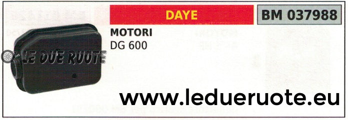 SILENZIATORE MARMITTA SCARICO MOTORE DAYE DG 600