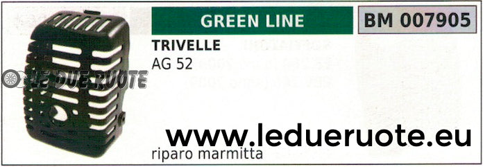 RIPARO SCARICO MARMITTA TRIVELLA MOTOTRIVELLA GREENLINE GREENCUT AG52
