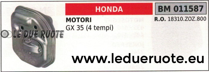 18310ZOZ800 SILENZIATORE MARMITTA SCARICO MOTORE HONDA GX 35 4T