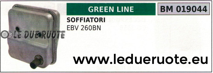SCARICO MARMITTA SILENZIATORE SOFFIATORE GREENLINE GREENCUT EBV 260BN