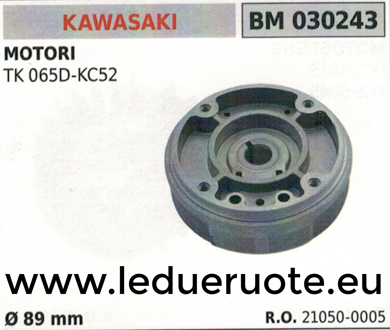 210500005 VOLANO MAGNETICO magnete ventola MOTORE KAWASAKI TK 065D (KC52) Ø89