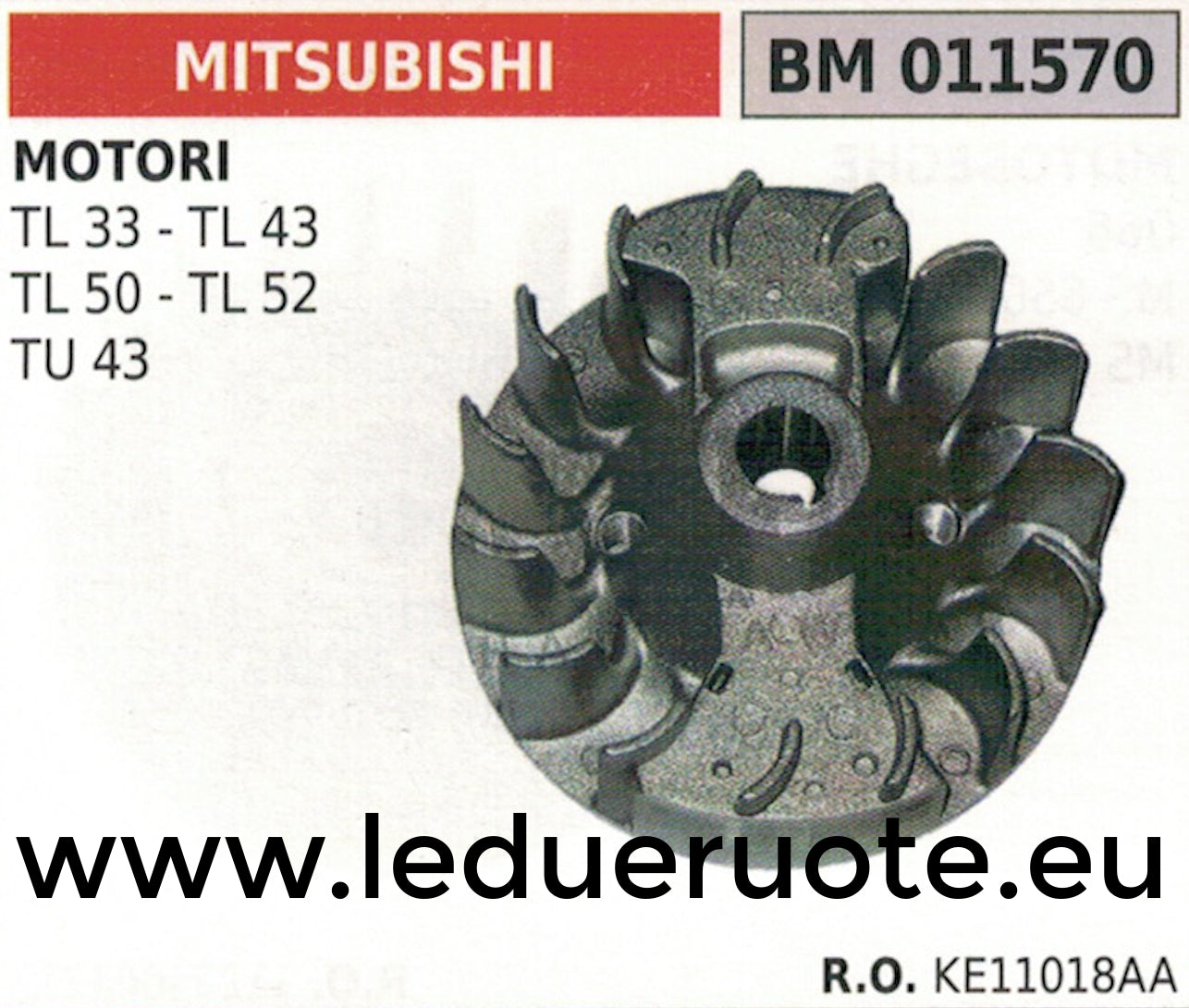 KE11018AA VOLANO magnete VENTOLA MOTORE MITSUBISHI TL 33 43 50 52 TU 43