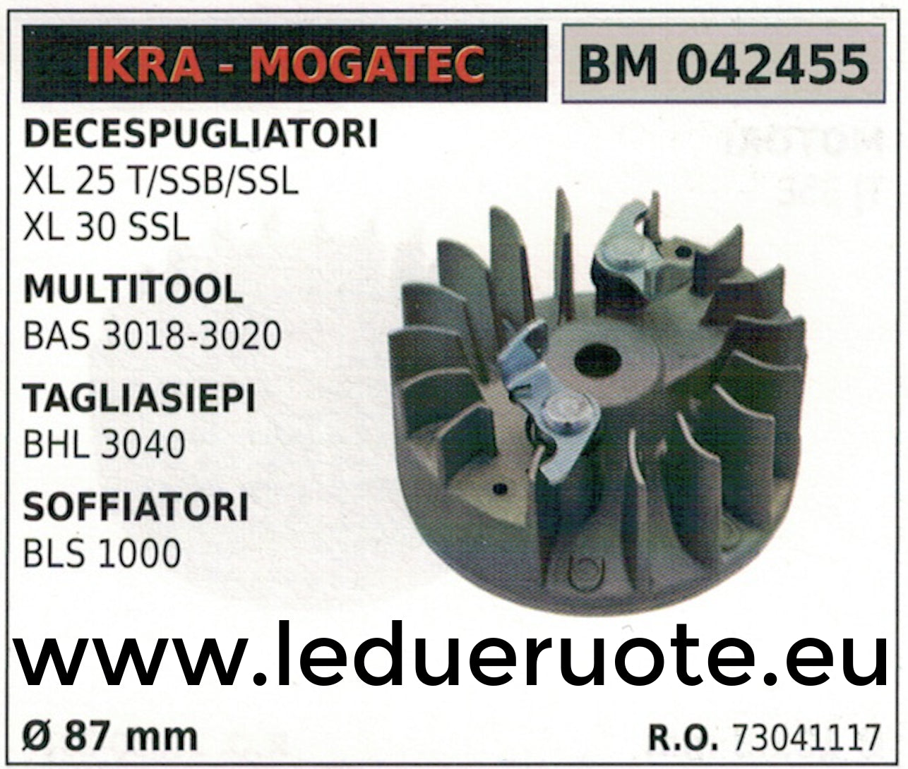 73041117 VOLANO MAGNETICO magnete MULTITOOL IKRA MOGATEC BAS 3018 3020 Ø 87