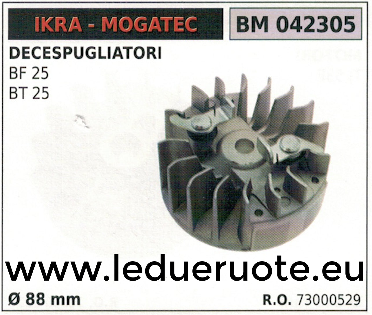 73000529 VOLANO MAGNETICO magnete DECESPUGLIATORE IKRA MOGATEC BF BT 25 Ø88