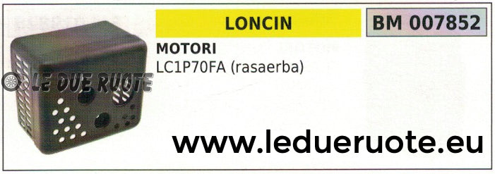 MARMITTA SCARICO SILENZIATORE RASAERBA TOSAERBA MOTORE LONCIN LC1P70FA