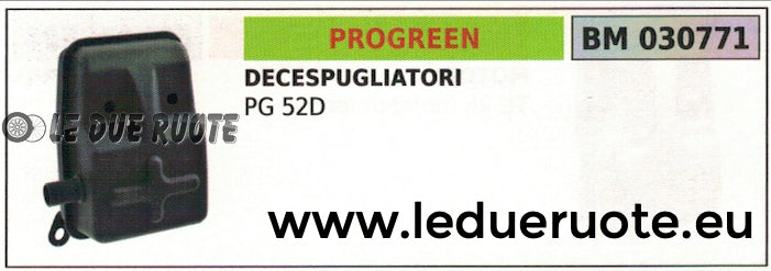 MARMITTA SCARICO SILENZIATORE DECESPUGLIATORE PROGREEN GRENCUT PG 52D