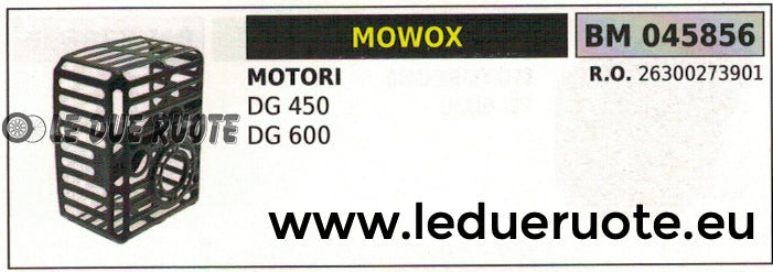 26300273901 RIPARO PROTEZIONE MARMITTA SCARICO MOTORE MOWOX DG 450 600