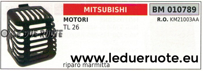 KM21003AA RIPARO MARMITTA PROTEZIONE SUPPORTO SCARICO MOTORE MITSUBISHI TL 26