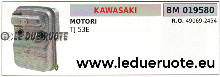490692454 MARMITTA SCARICO SILENZIATORE ESPANSIONE MOTORE KAWASAKI TJ 53E