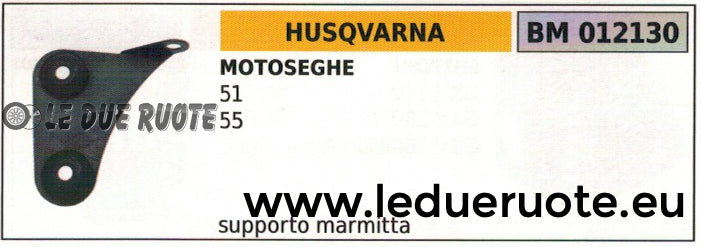 RIPARO SUPPORTO PROTEZION SCARICO MARMITTA SILENZIATORE MOTOSEGA HUSQVARNA 51 55