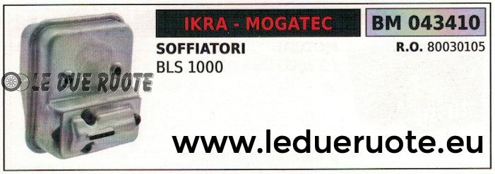 80030105 MARMITTA SILENZIATORE SCARICO SOFFIATORE IKRA MOGATEC BLS 1000