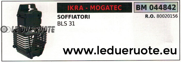 80020156 RIPARO SUPPORTO MARMITTA SCARICO SOFFIATORE IKRA MOGATEC BLS 31