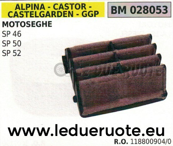 1188009040 FILTRO ARIA MOTOSEGA ALPINA STIGA CASTELGARDEN GGP SP 46 50 52