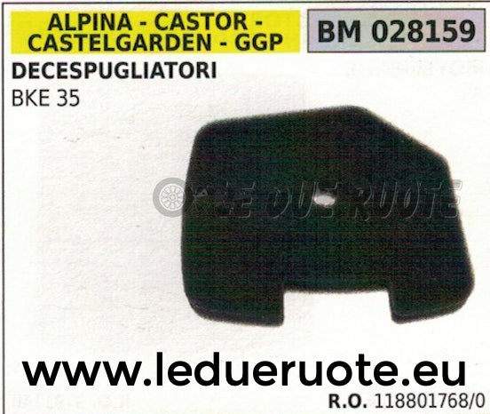 1188017680 SPUGNA FILTRO ARIA DECESPUGLIATORE ALPINA CASTOR CASTELGARDEN BKE 35
