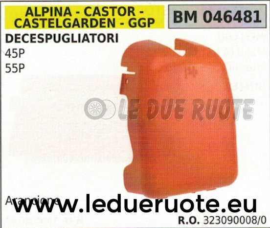 323090080 FILTRO ARIA DECESPUGLIATORE ALPINA CASTOR CASTELGARDEN 45P 55P ORANGE